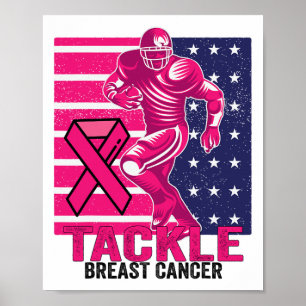 Affiche Lutter contre le cancer du sein Sensibilisation Fo