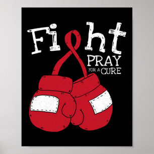 Affiche Lutter contre le VIH Sida Cerveau Aneurysme Stroke