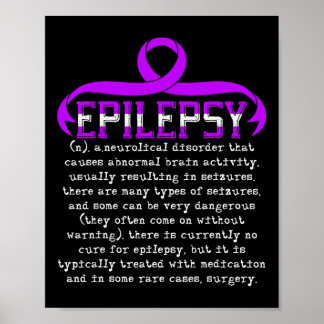 Affiche Lutter contre l'épilepsie Épileptique Mois de sens