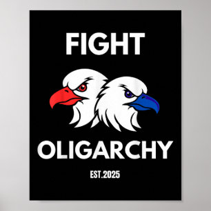 Affiche Lutter contre l'oligarchie Citations patriotiques 