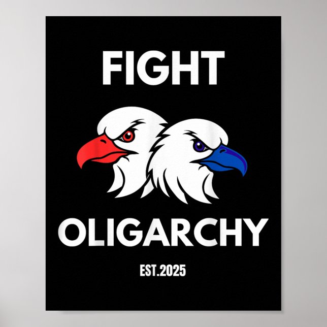 Affiche Lutter contre l'oligarchie Citations patriotiques  (Devant)