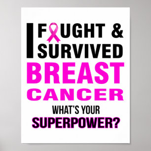 Affiche Lutter Et Survivre Cancer Du Sein T Chemises