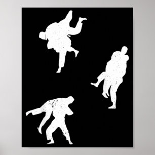 Affiche lutteur de Jiu Jitsu brésilien - Jiu Jitsu martial