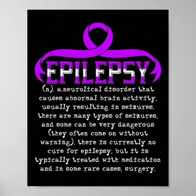 Affiche Luttez contre l'épilepsie Mois de sensibilisation  (Devant)