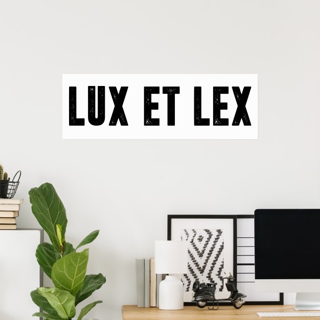 Affiche lux et lex (Bureau à domicile)