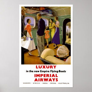 Affiche Luxe dans le nouvel empire Bateaux Volants