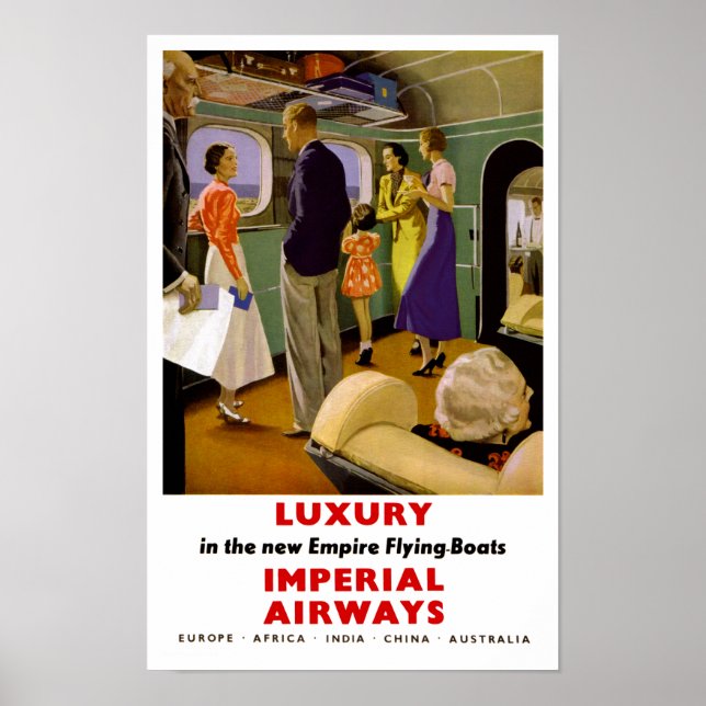 Affiche Luxe dans le nouvel empire Bateaux Volants (Devant)