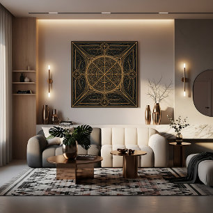 Affiche Luxe Géométrique