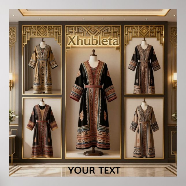 Affiche Luxe Héritage : La géométrie sacrée du Xhubleta (Devant)