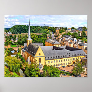 Affiche Luxembourg Cityscape