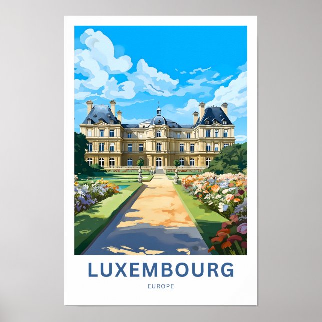 Affiche Luxembourg Europe - Imprimer (Devant)
