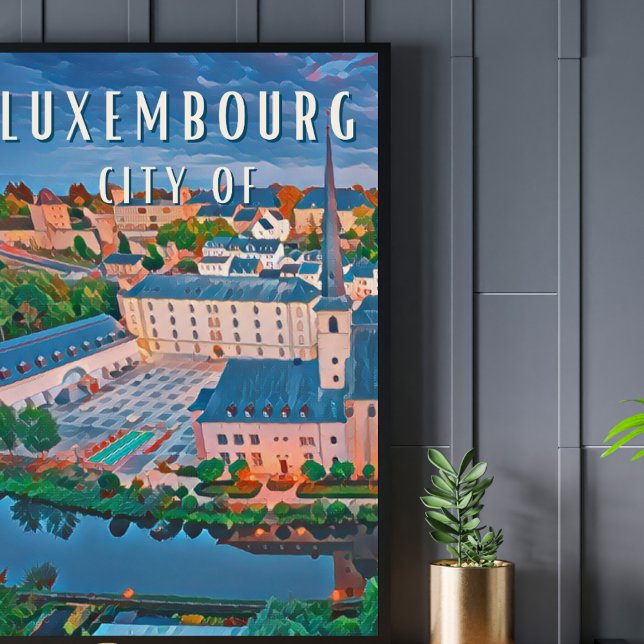 Affiche Luxembourg, ville cosmopolite et multilingue (Luxembourg, ville cosmopolite et multilingue)
