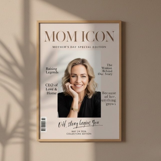 Affiche Luxury Personalized Mom | Custom Photo Magazine  (Créateur téléchargé)