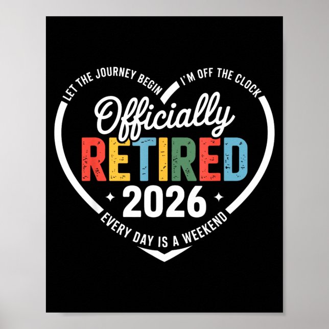 Affiche Ly Retired 2026 Hear For Women Retirement  (Devant)