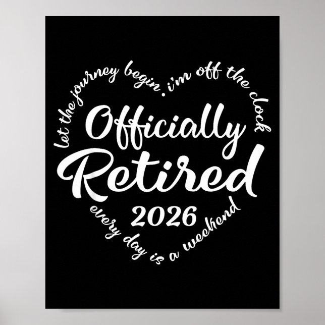 Affiche Ly Retraité 2026 Entendre Pour Les Femmes Retraite (Devant)