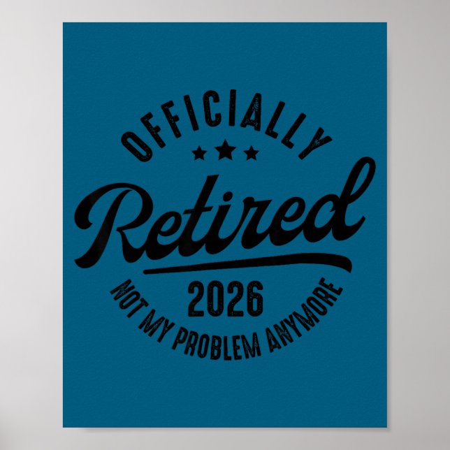 Affiche Ly Retraité Plus Mon Problème Plus De Retraite 202 (Devant)