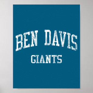 Affiche Lycée Ben Davis hs Indianapolis en vintage