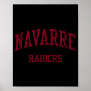 Affiche Lycée de Navarre hs navarre fl sports vintage