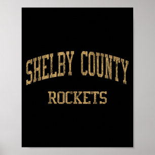 Affiche Lycée de Shelby County Hs Shelbyville Ky Vintage