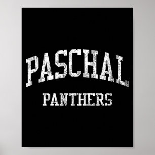 Affiche lycée Paschal hs fort worth tx sport vintage