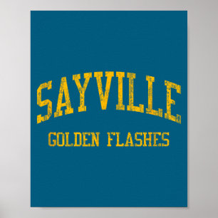 Affiche Lycée Sayville hs ouest Sayville ny vintage
