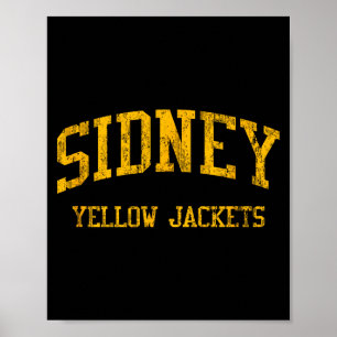 Affiche Lycée Sidney hs sidney oh vintage sports