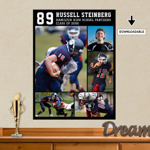 Affiche Lycée Sports Senior 5 Photo Collage Grad