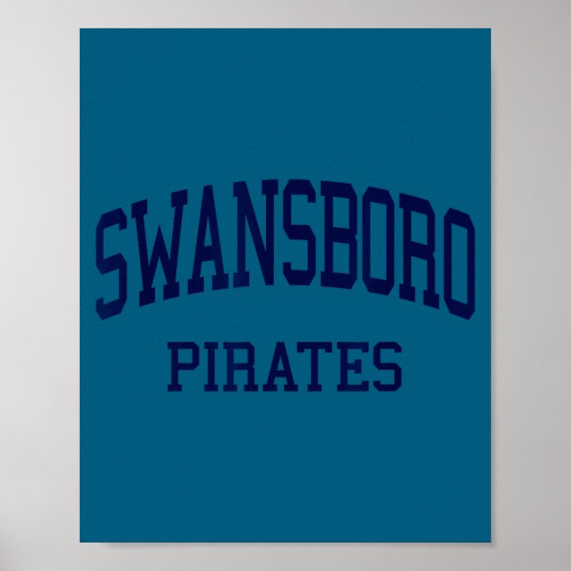 Affiche Lycée Swansboro hs Swansboro nc rétro  (Devant)