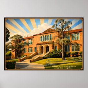 Affiche Lycée universitaire - Ouest de Los Angeles