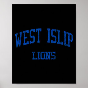 Affiche Lycée West Islip Hs West Islip Ny Vintage Sr