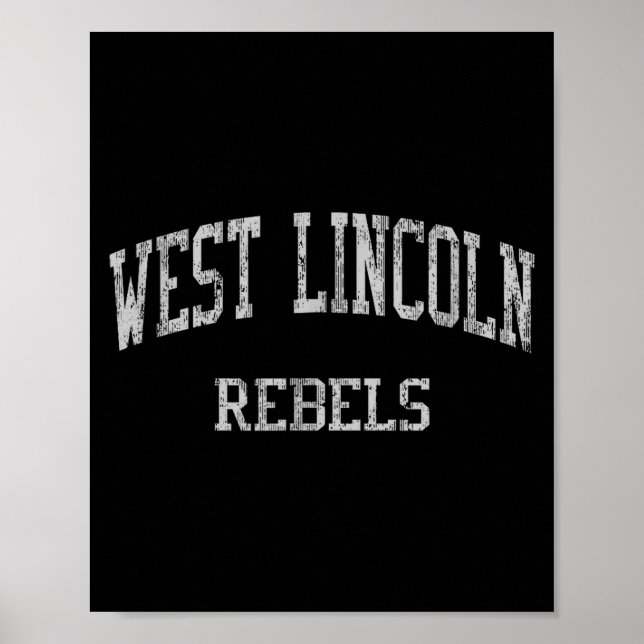 Affiche Lycée West Lincoln Hs Lincolnton Nc Vintage  (Devant)