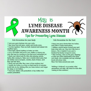 Affiche Lyme Prévention de la maladie