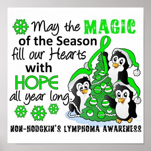 Affiche Lymphome des pingouins de Noël non Hodgkin (Devant)