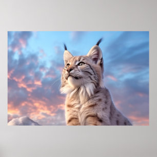 Affiche Lynx Animal Nature sauvage majestueuse