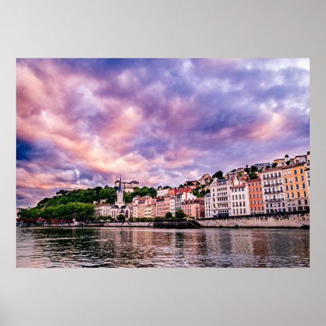 Affiche Lyon France (Devant)