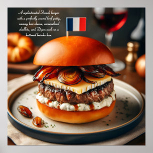 Affiche Lyon Luxe Burger
