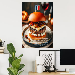 Affiche Lyon Luxe Burger 24x36