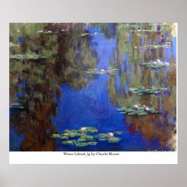 Affiche Lys d'eau6_lg par Claude Monet (Devant)