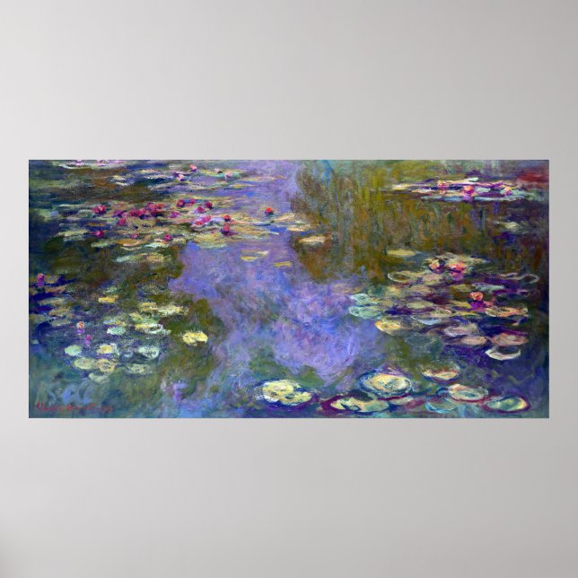 Affiche Lys d'eau Claude Monet (Devant)