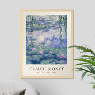 Affiche Lys d'eau Claude Monet