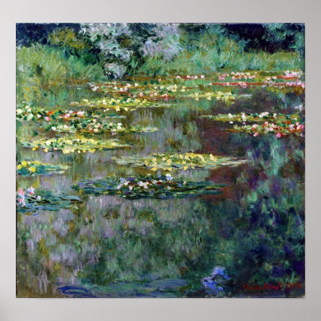 Affiche Lys d'eau Claude Monet (Devant)