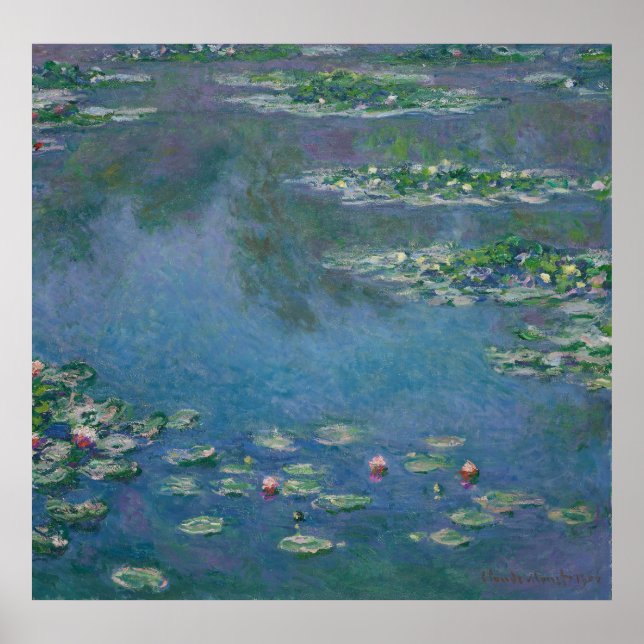 Affiche Lys d'eau - Claude Monet (Devant)