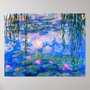 Affiche Lys d'eau Claude Monet restaurés