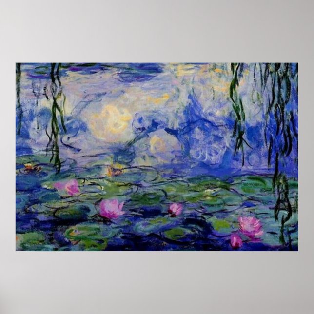 Affiche Lys d'eau Monet 1919 art (Devant)