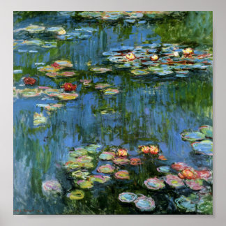 Affiche Lys d'eau par Monet