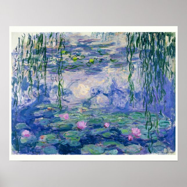 Affiche Lys d'eau par Monet | 16"x20" (Devant)