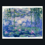 Affiche Lys d'eau par Monet | 30 po x 24 po<br><div class="desc">Ce morceau est tiré de la célèbre série de nénuphars de Monet. Peint en 1910, c’est un excellent exemple d’impressionnisme - captant la lumière fugace, les réflexions et le mouvement doux de l’eau. Les couleurs et les traits donnent une sensation de vie paisible à la scène. Disponible en 5:4 tailles....</div>