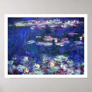 Affiche Lys d'eau par Peintre impressionniste Claude Monet
