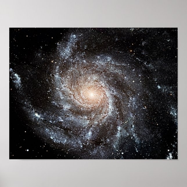 Affiche M101 Pinwheel Spiral Galaxy NASA (Devant)