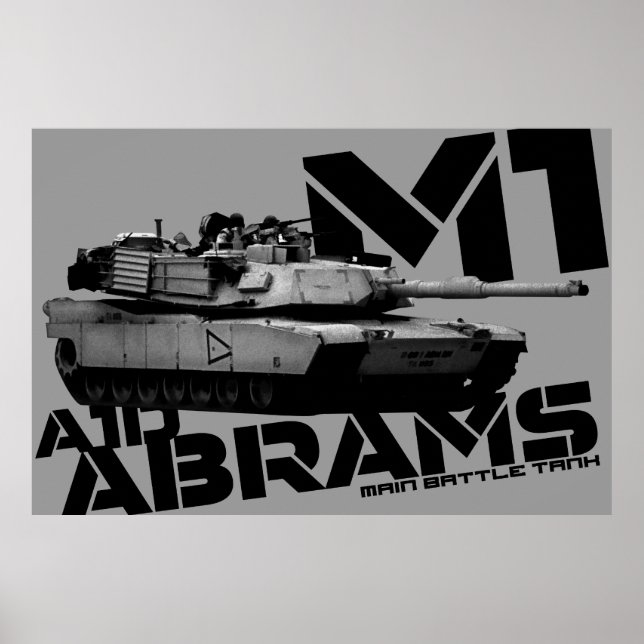 Affiche M1 Abrams (Devant)